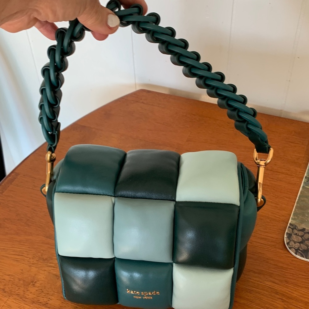 Kate Spade Teal and  green handbag